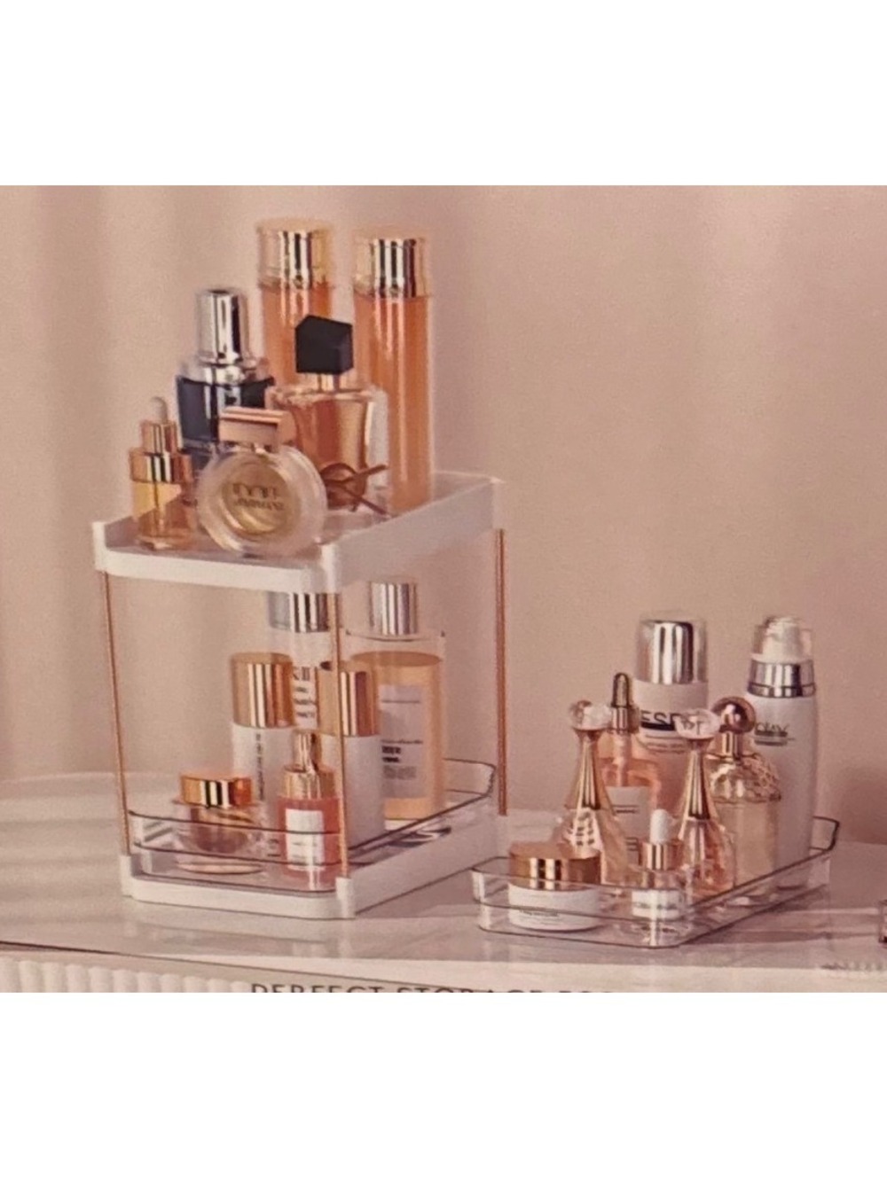OASIS Home 2-Tier Pull-Out Storage Rack – Bathroom,  & Vanity Organizer